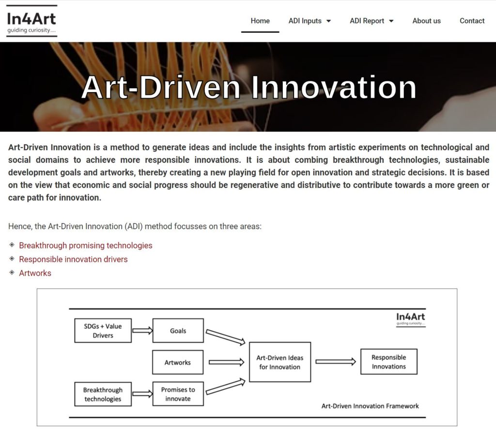 Art-Driven Innovation.eu website