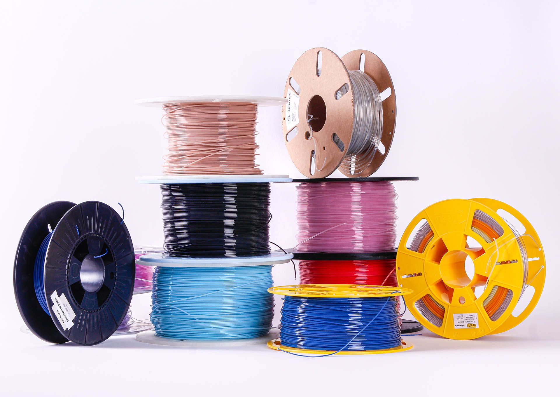 OurkilO - shredded plastic spools for recycling